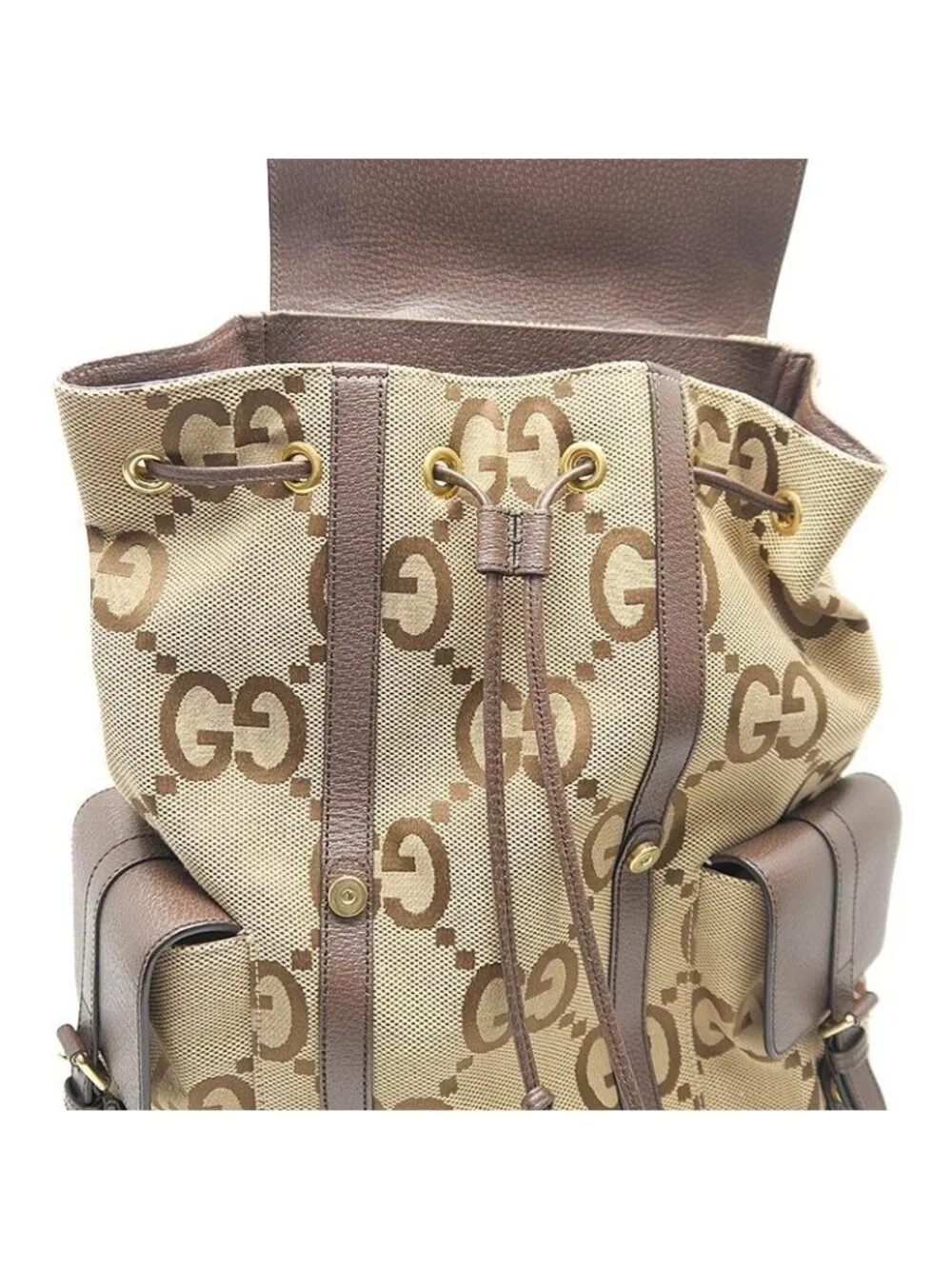 Gucci Jumbo GG Backpack Canvas